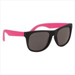 Black with Pink Temples Side